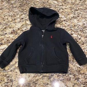 Black Ralph Lauren zip hoodie